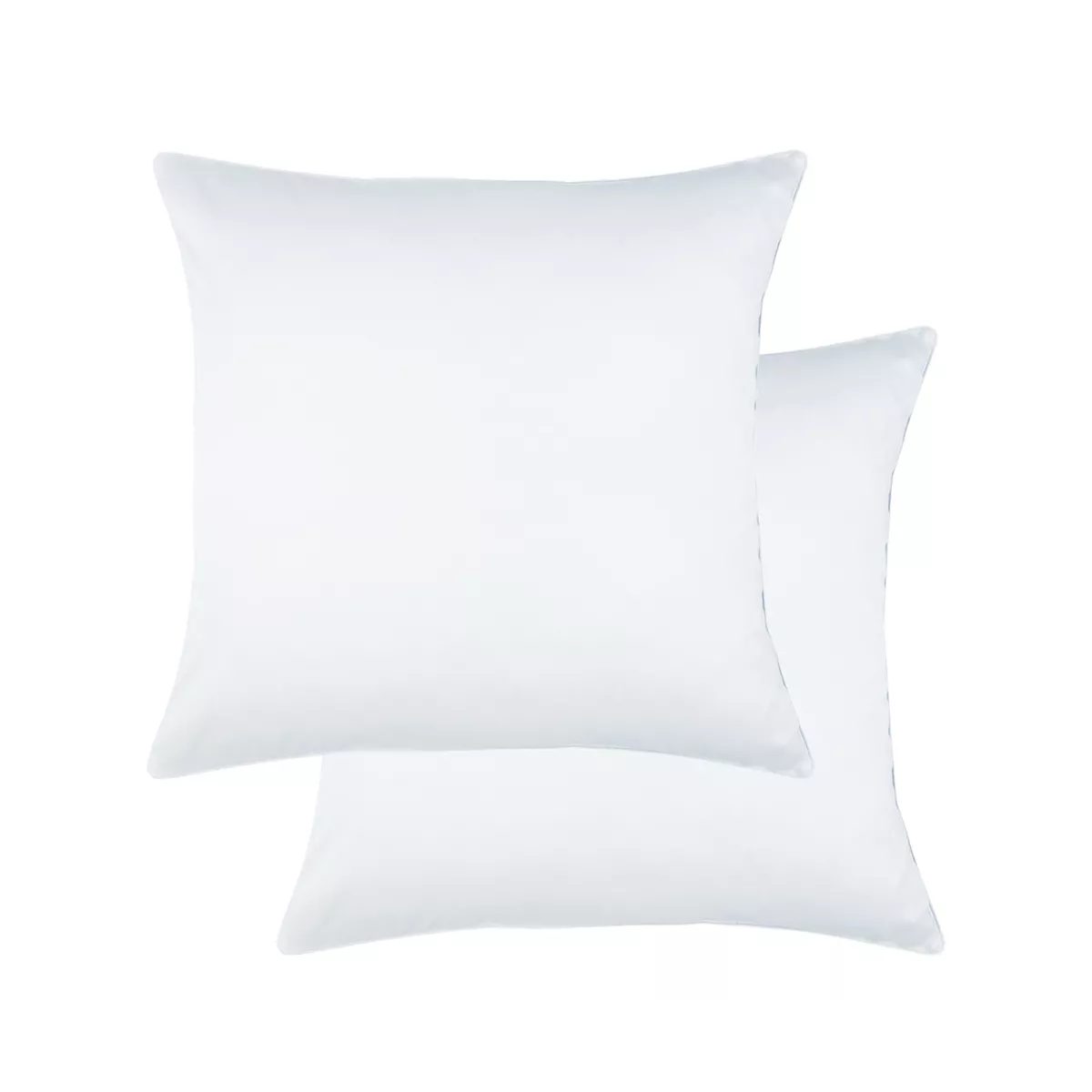 garnier thiebaut Lot de 2 taies satin de coton 120 fils/cm² coloris blanc blanc Ava uni blanc