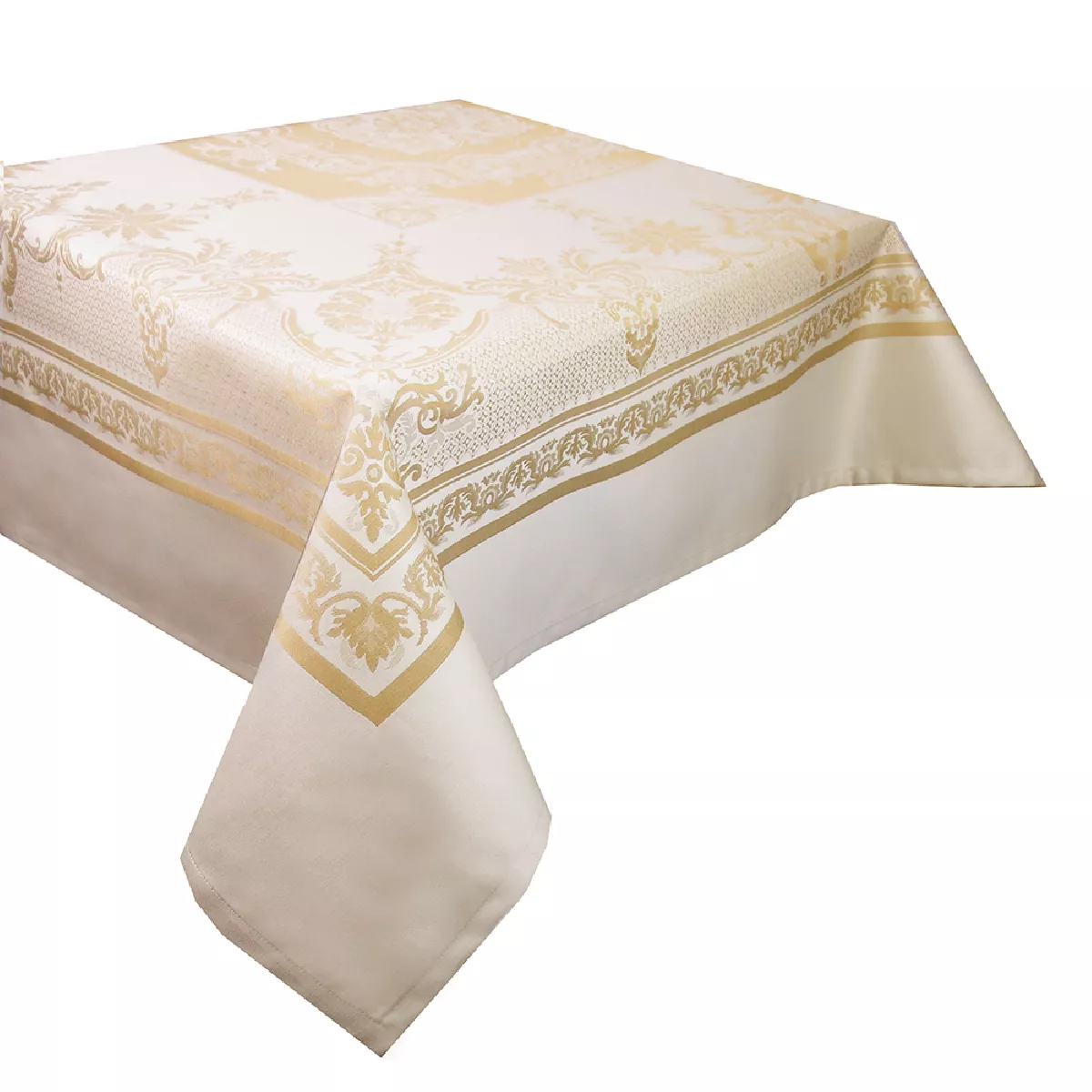 Garnier Thiebaut Nappe Anti Tache Coton & Autres Fibres Beige Dore Eleonore Dore