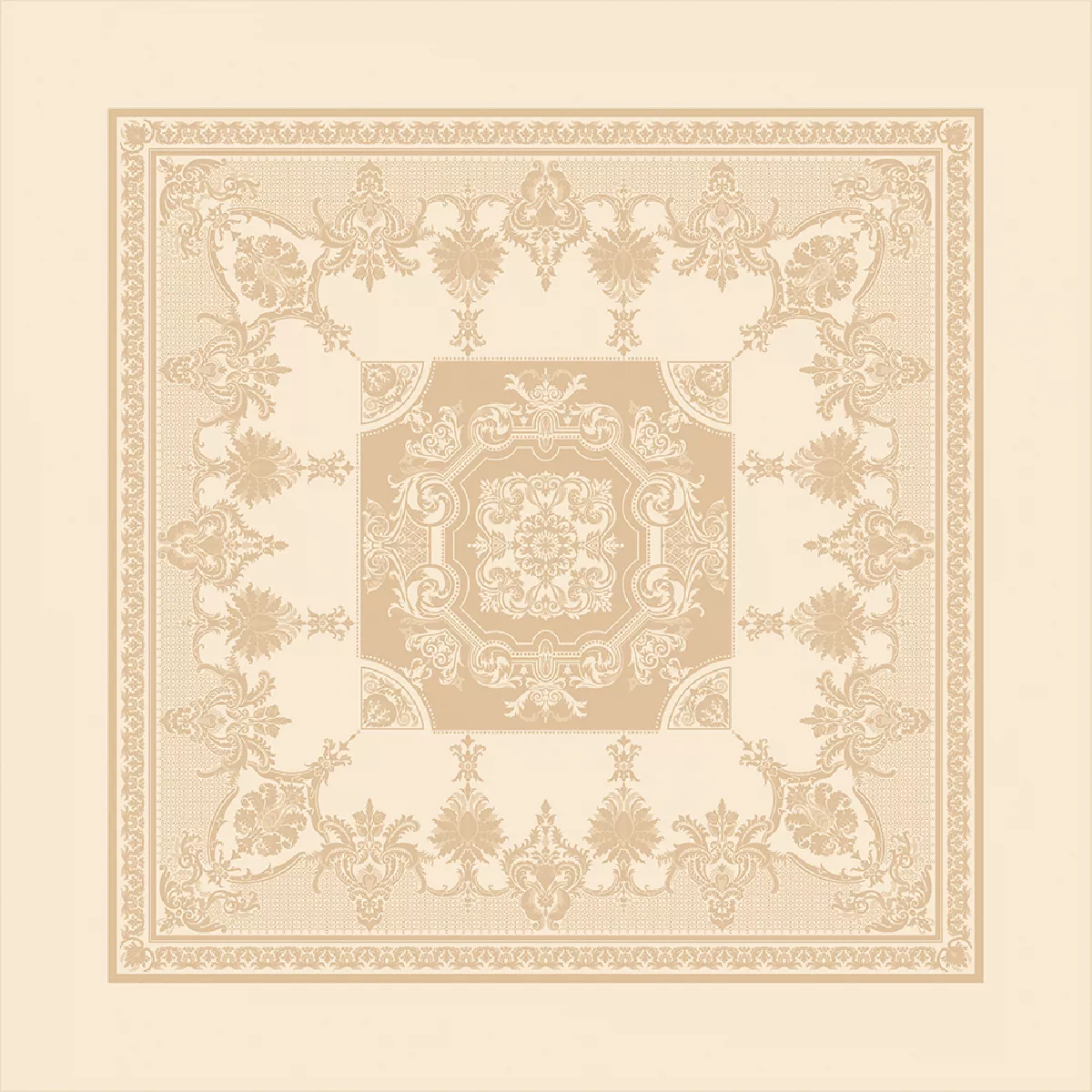 Garnier Thiebaut Nappe Anti Tache Coton & Autres Fibres Beige Dore Eleonore Dore