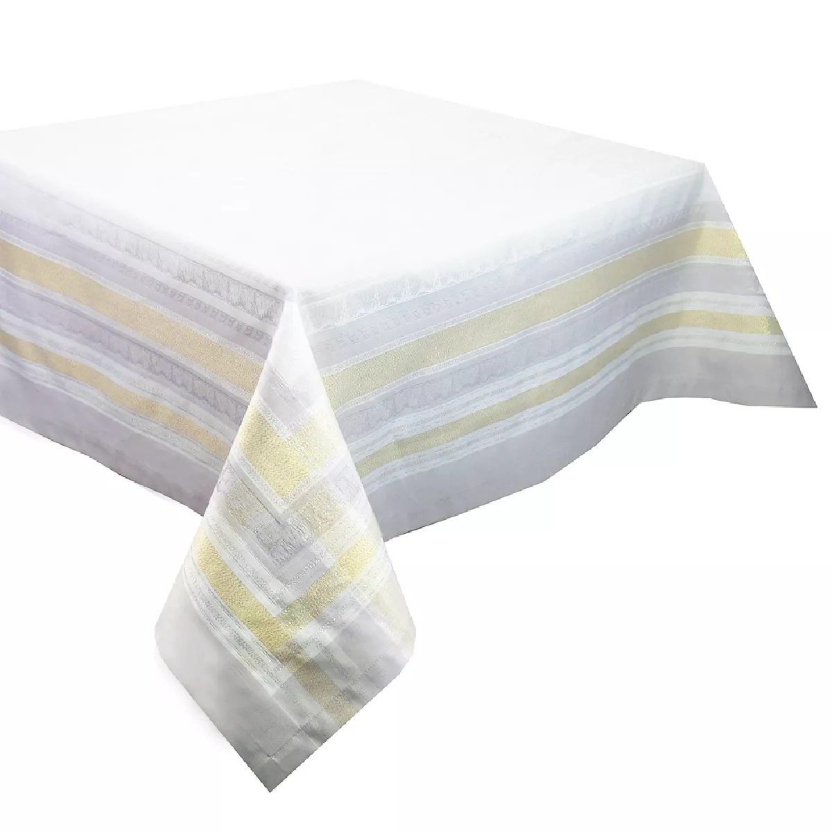 Garnier Thiebaut Nappe Anti Tache Coton & Autres Fibres Blanc Vermeil Galerie Des Glaces Vermeil