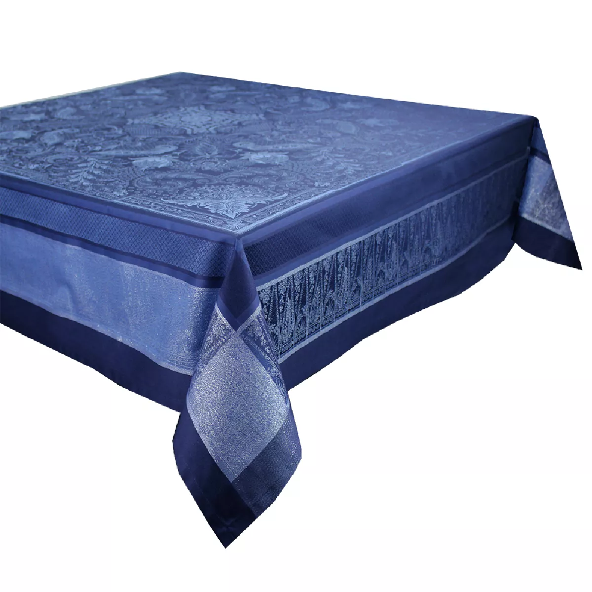 Garnier Thiebaut Nappe Anti Tache Coton & Autres Fibres Bleu Crepuscule Persina Crepuscule