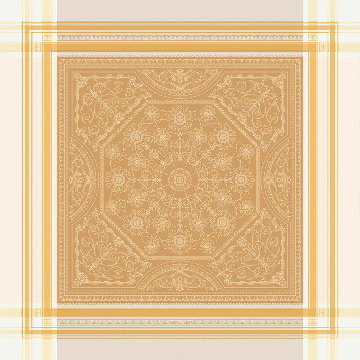 Garnier Thiebaut Nappe Anti Tache Coton & Autres Fibres Or Reflets D Or Galerie Royale Reflets D Or