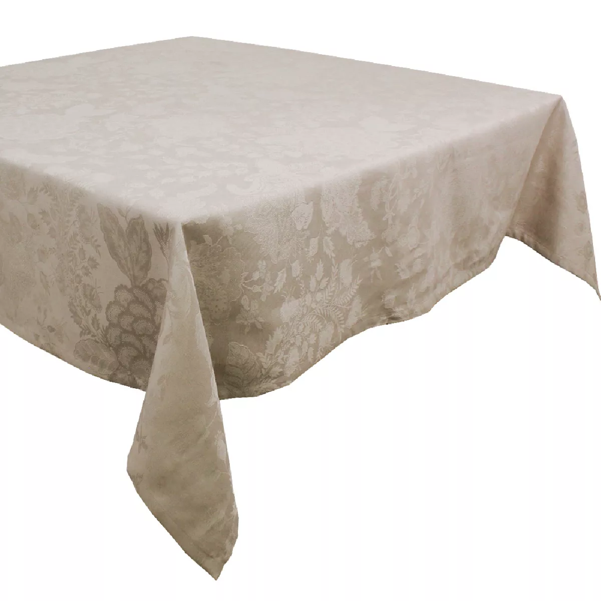 Garnier Thiebaut Nappe Anti Tache Métis Lin & Coton Beige Naturel Mille Giverny Naturel