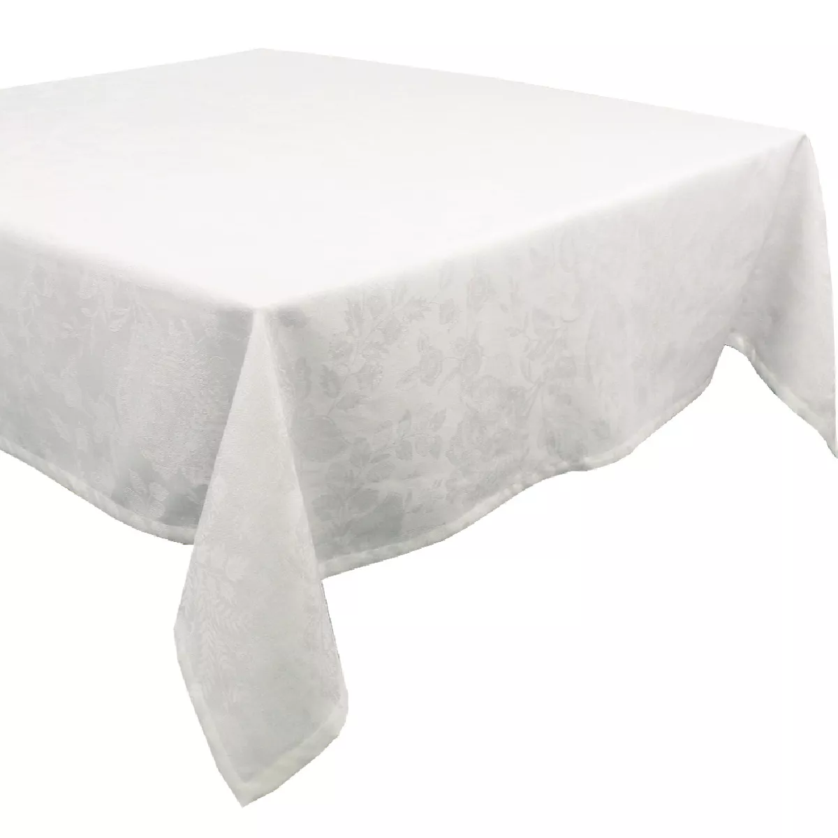Garnier Thiebaut Nappe Anti Tache Métis Lin & Coton Blanc Blanc Mille Giverny Blanc