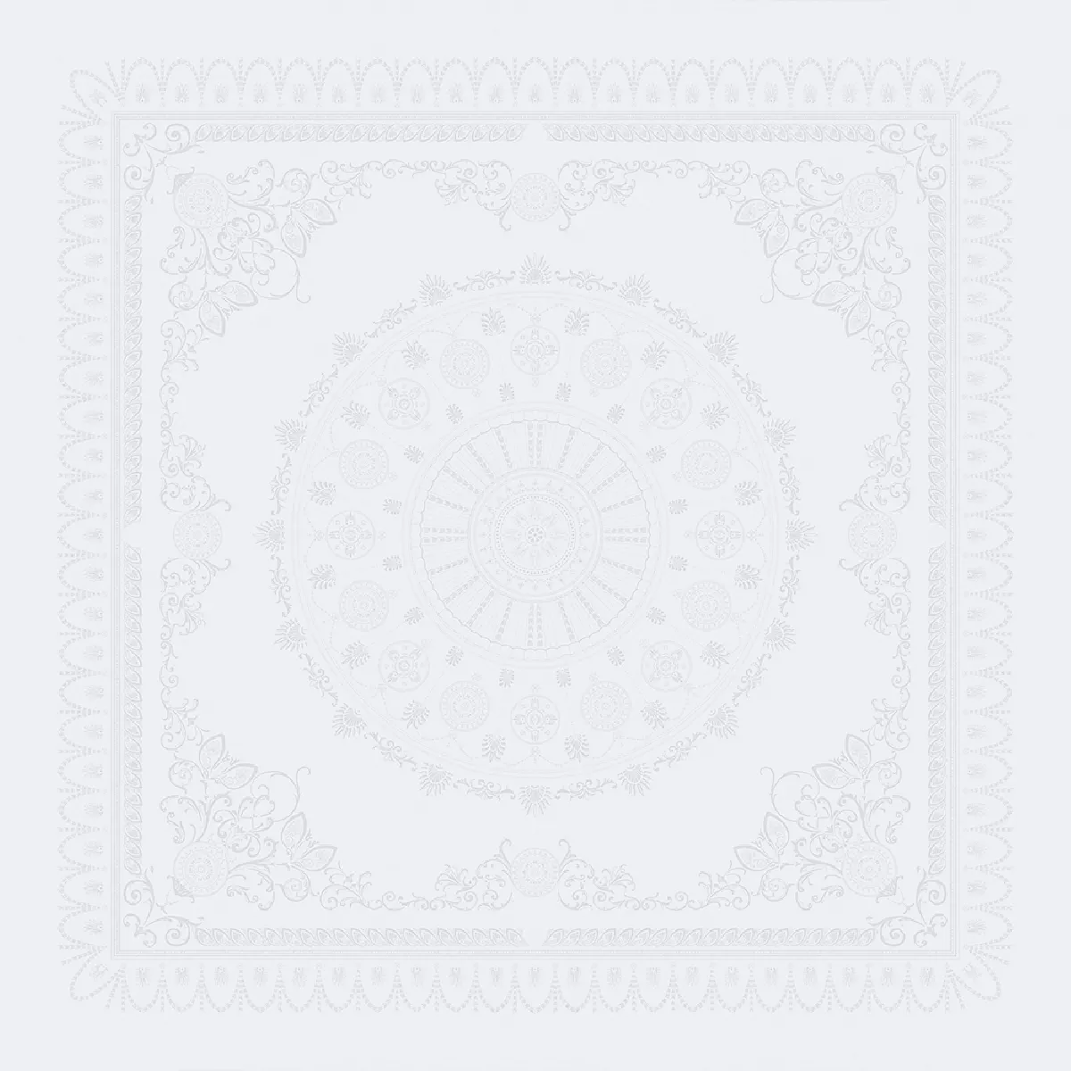 Garnier Thiebaut Nappe Anti Tache Pur Coton Blanc Diamant Eloise Diamant