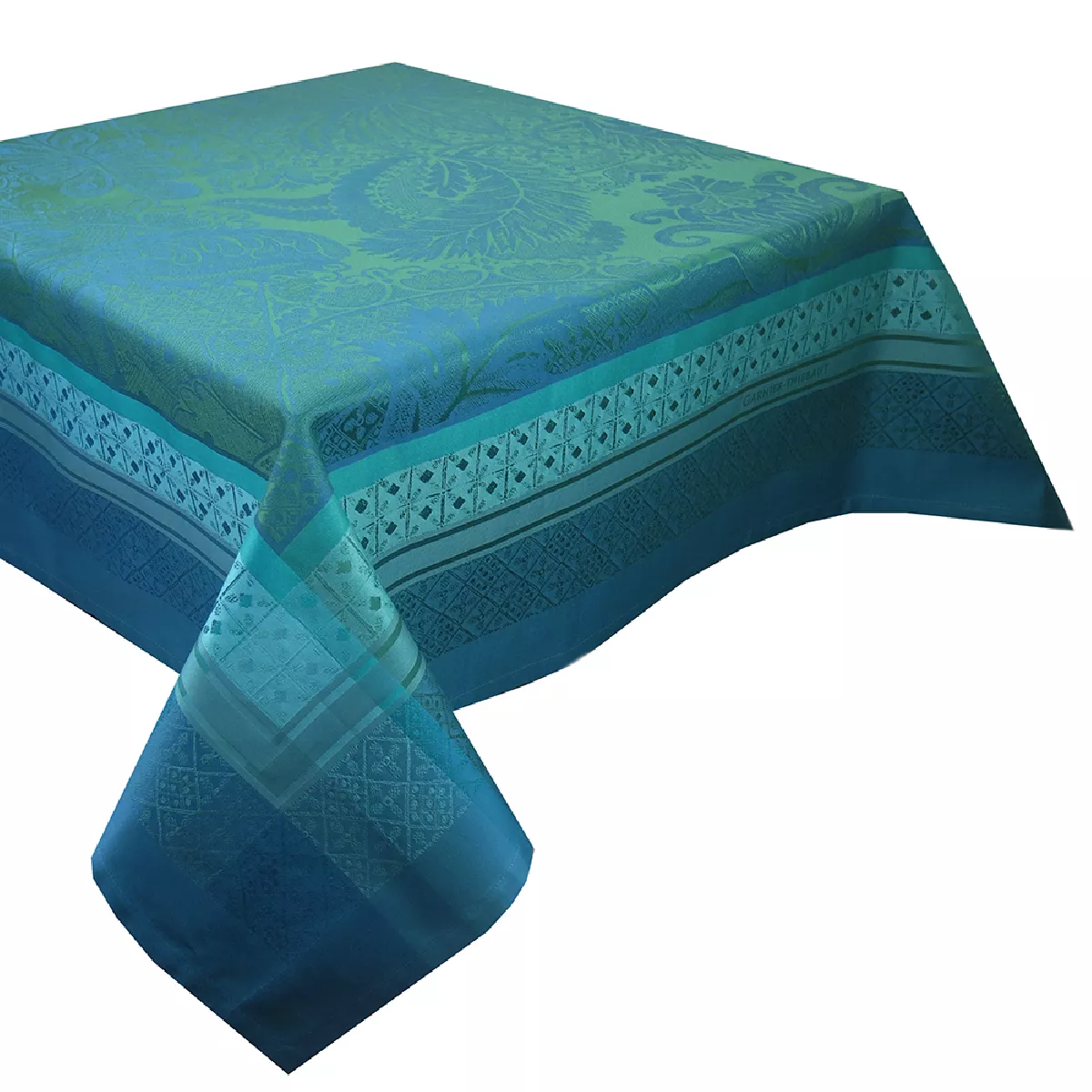 Garnier Thiebaut Nappe Anti Tache Pur Coton Bleu Emeraude Isaphire Emeraude