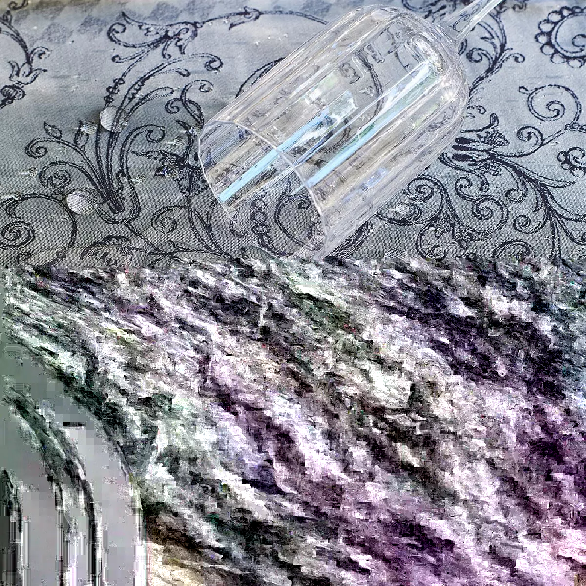 Garnier Thiebaut Nappe Anti Tache Pur Coton Gris Cendre Arcades Cendre