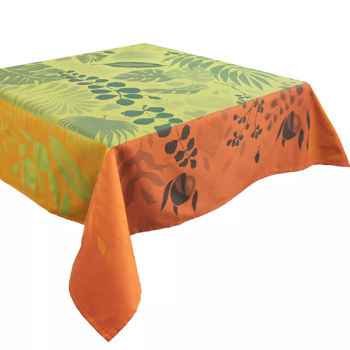 Garnier Thiebaut Nappe Anti Tache Pur Coton Jaune Citrus Orange Festival Citrus