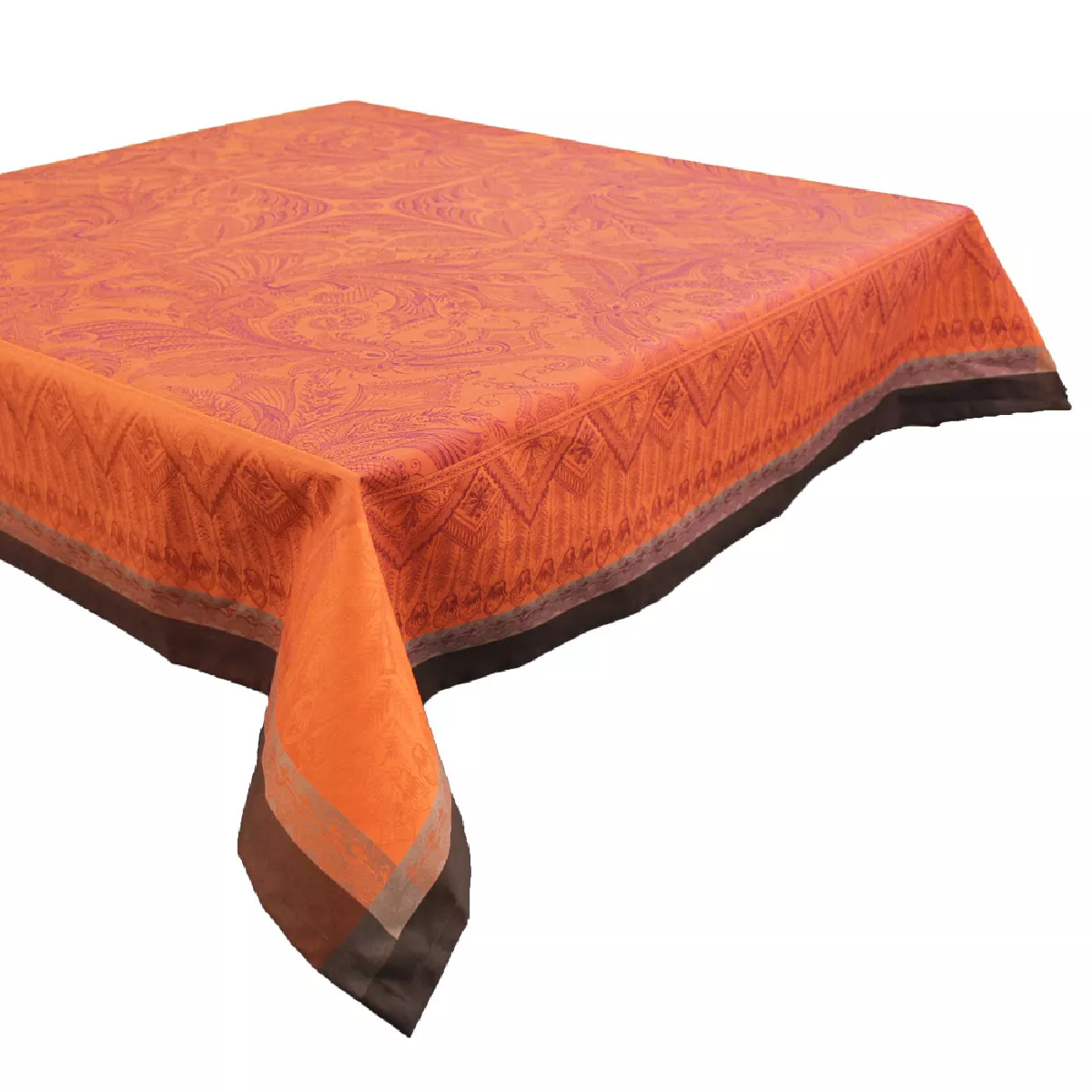 Garnier Thiebaut Nappe Anti Tache Pur Coton Rouge Flamboyant Grace Flamboyant