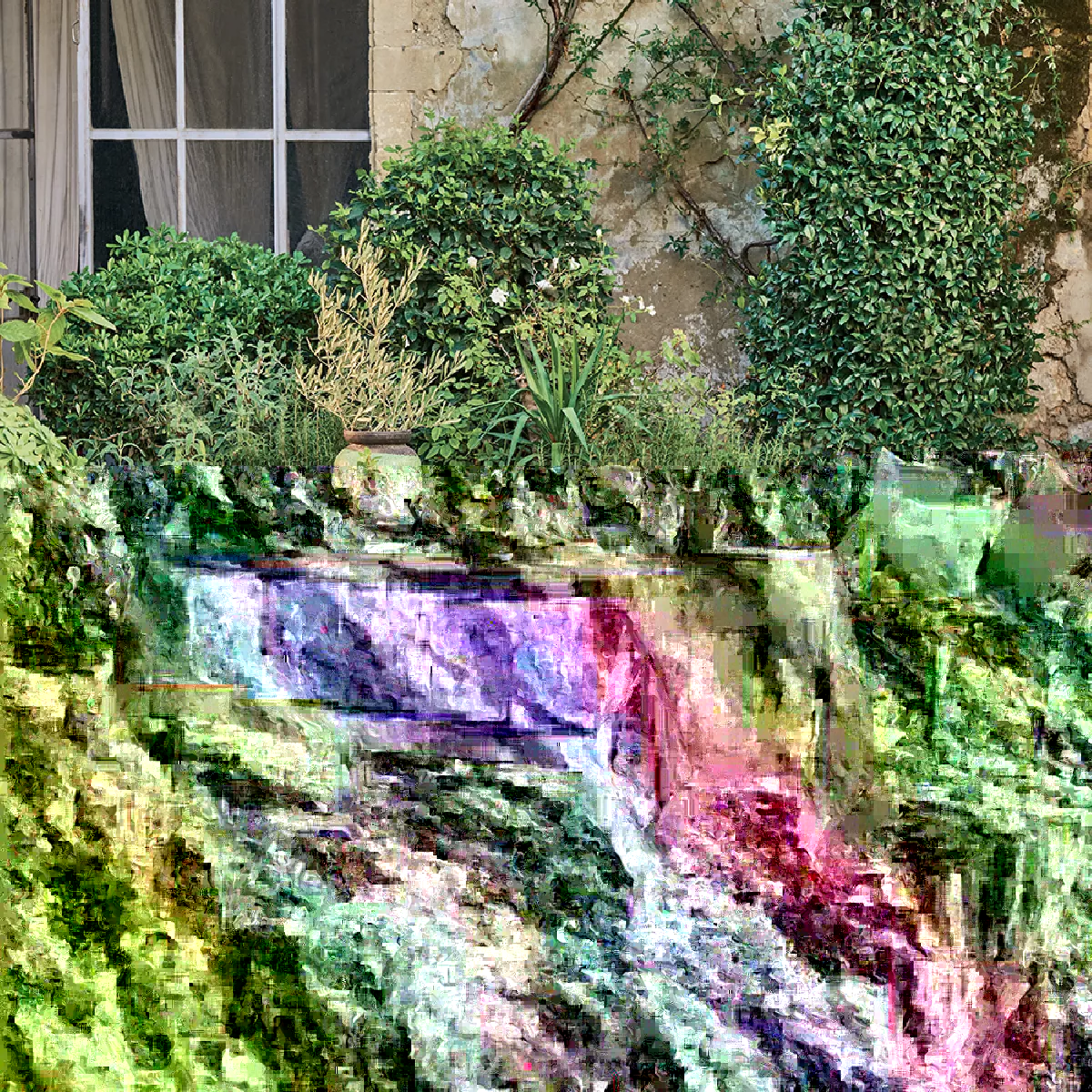 garnier thiebaut Nappe anti tache pur coton vert prairie Herbora prairie