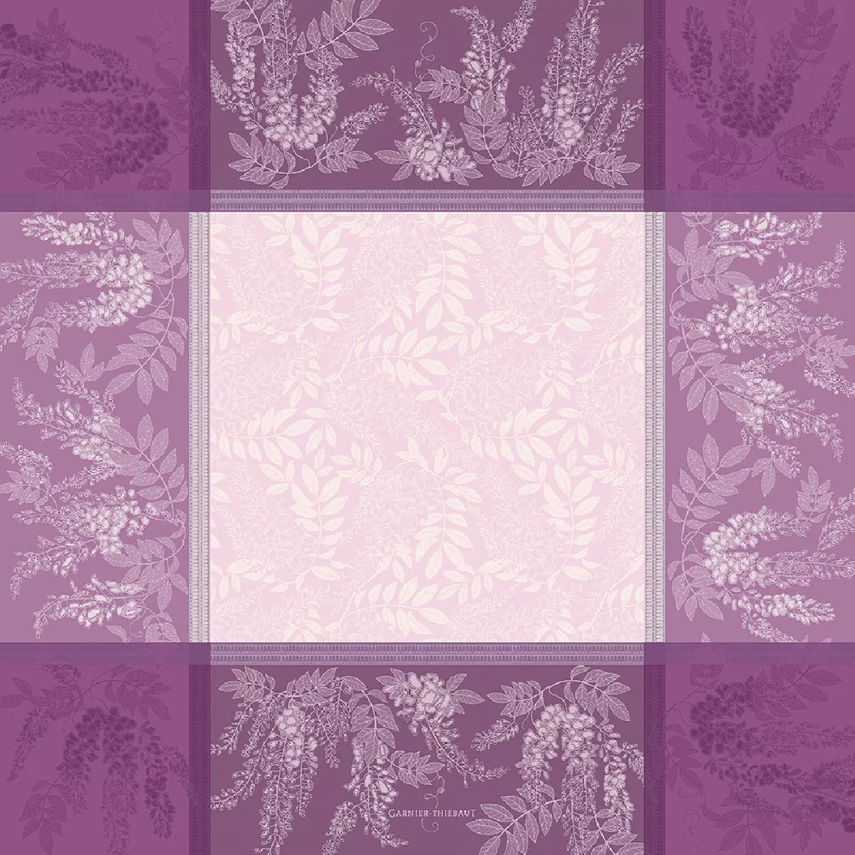 Garnier Thiebaut Nappe Anti Tache Pur Coton Violet Parme Glycines Parme