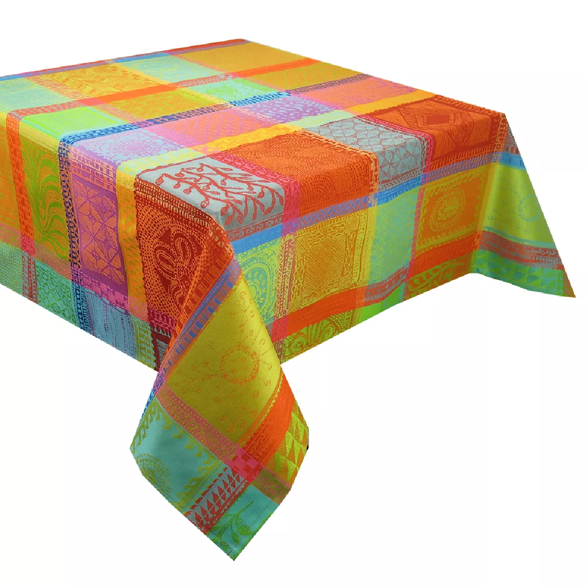Garnier Thiebaut Nappe Enduite Pur Coton Multicolore Creole Mille Wax Creole