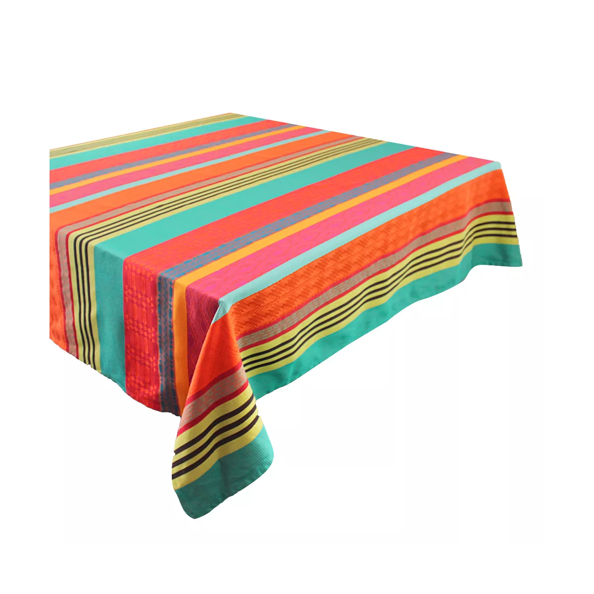 Garnier Thiebaut Nappe Enduite Pur Coton Multicolore Pampa Mille Arizona Pampa