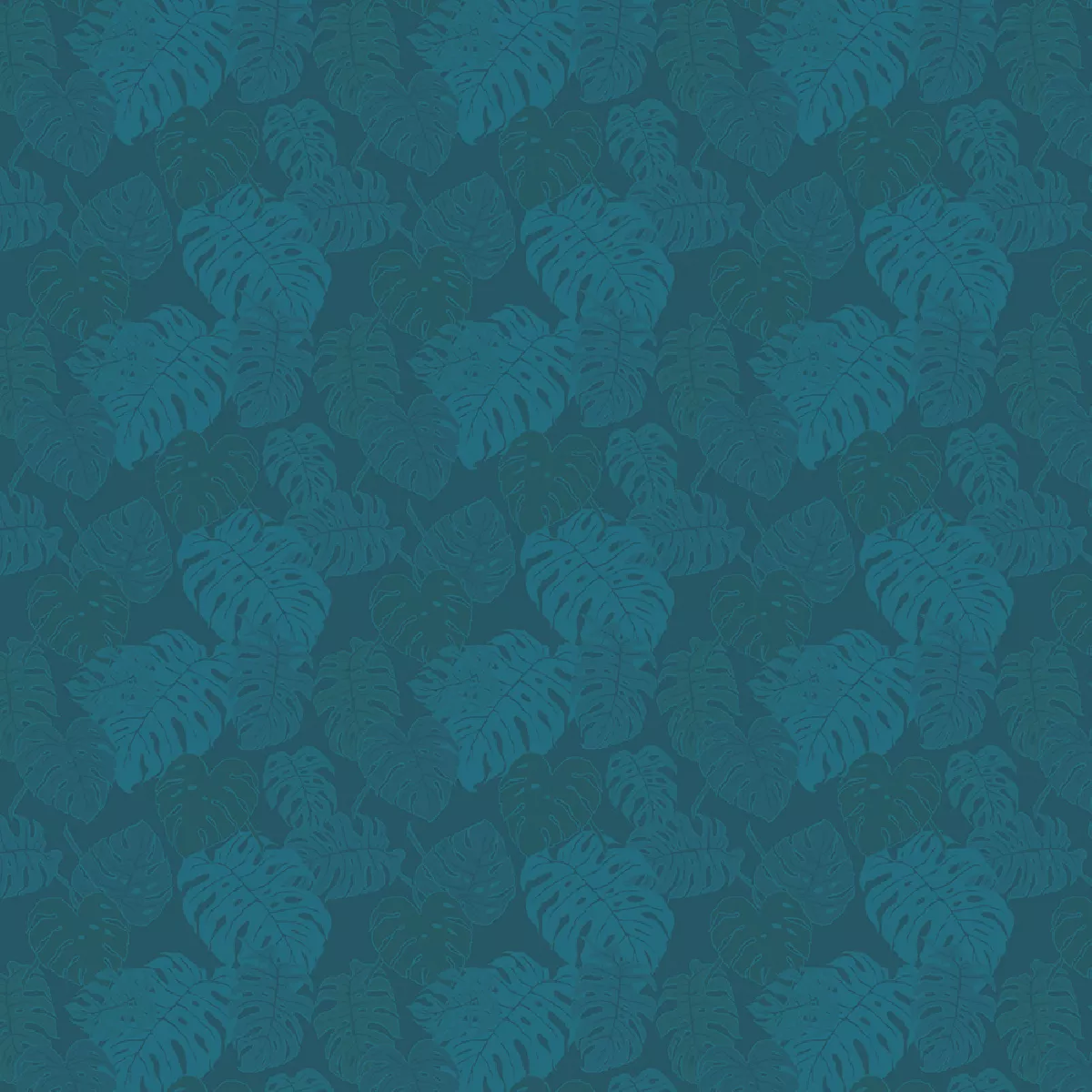 Garnier Thiebaut Nappe Jacquard Pur Coton Bleu Ocean Mille Evergreen Ocean