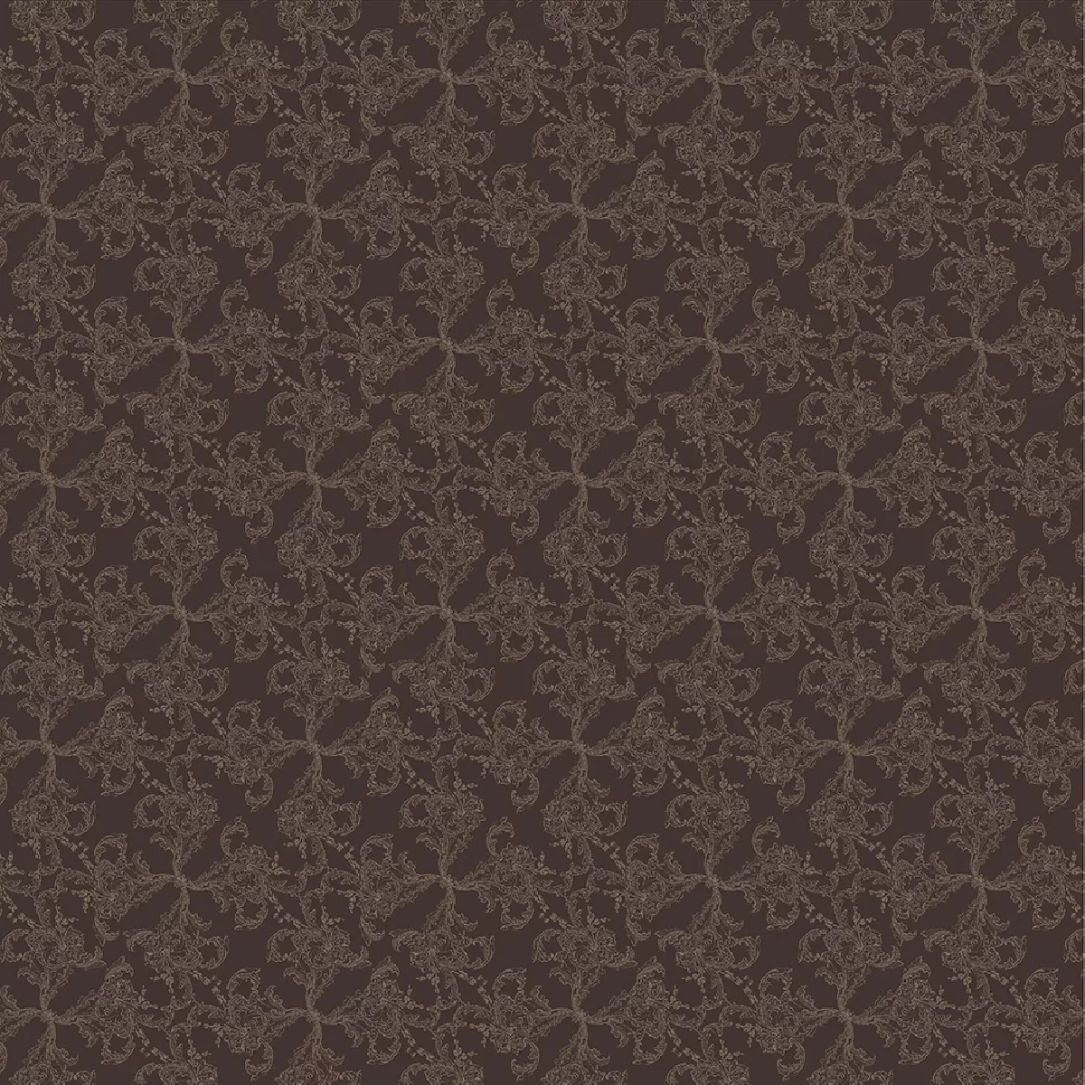 Garnier Thiebaut Nappe Jacquard Pur Coton Marron Ebene Mille Eternel Ebene
