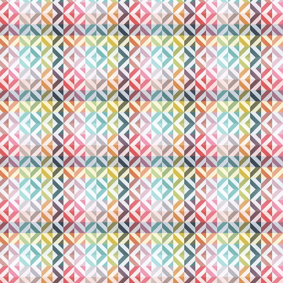 Garnier Thiebaut Nappe Jacquard Pur Coton Multicolore Pastel Mille Twist Pastel