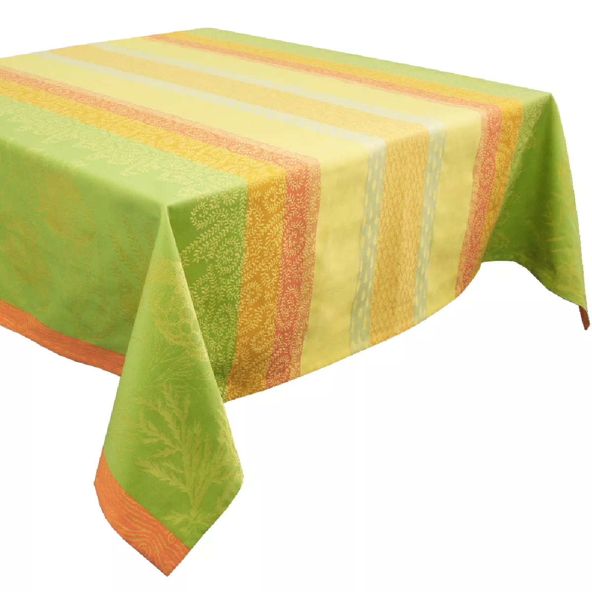 Garnier Thiebaut Nappe Jacquard Pur Coton Multicolore Provence Mille Riviera Provence