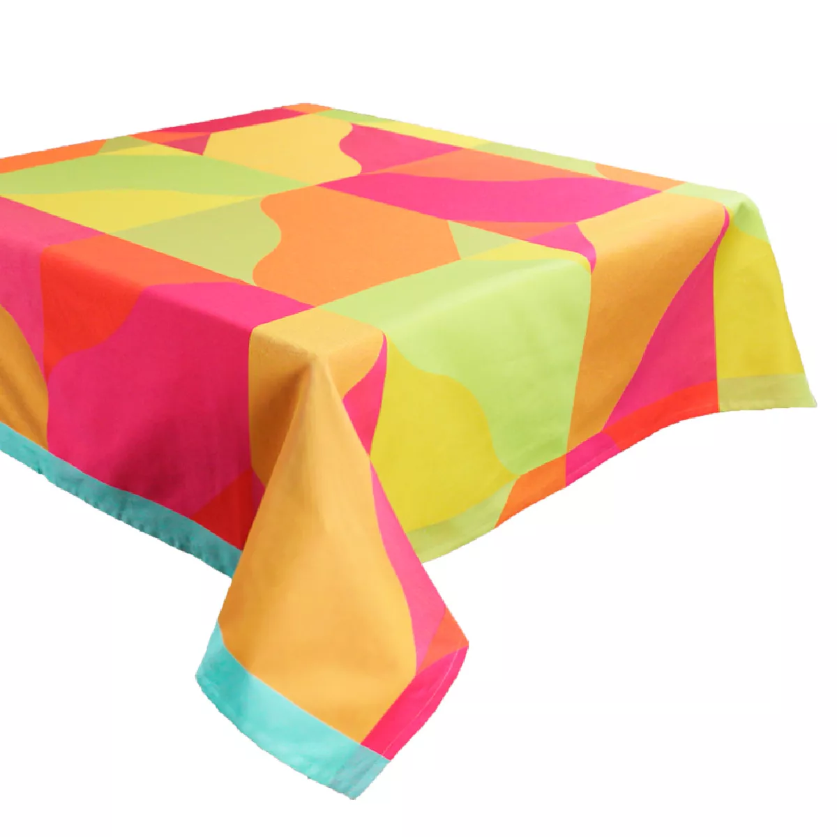 Garnier Thiebaut Nappe Jacquard Pur Coton Multicolore Summer Mille Bari Summer