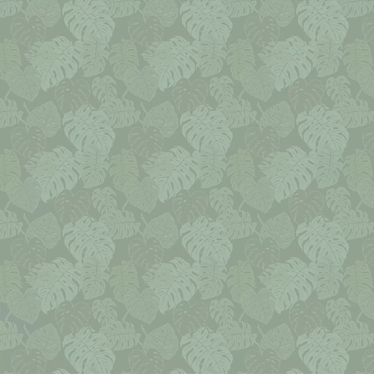 Garnier Thiebaut Nappe Jacquard Pur Coton Vert Vert De Gris Mille Evergreen Vert De Gris