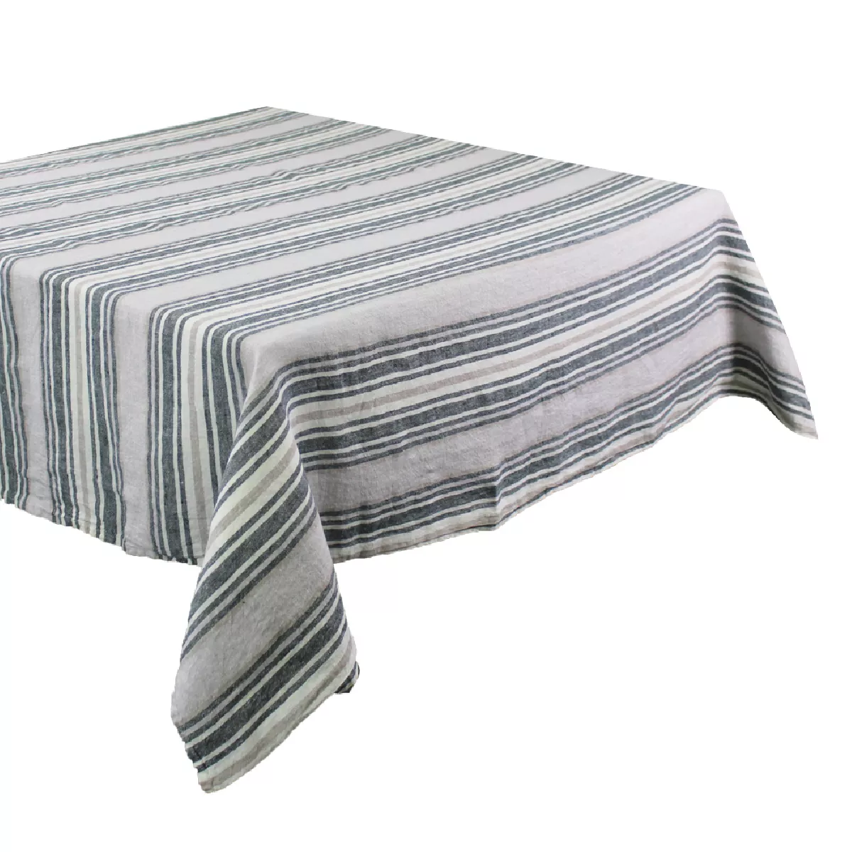 Garnier Thiebaut Nappe Pur Lin Lavé Coloris Gris Gris Sombrilla Gris