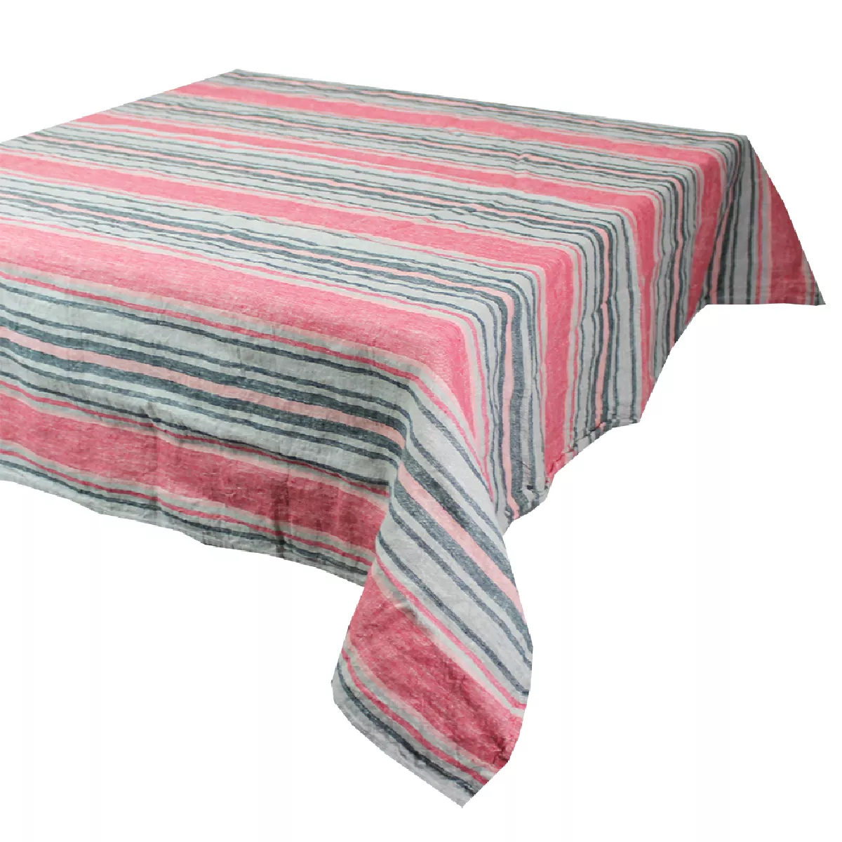 Garnier Thiebaut Nappe Pur Lin Lavé Coloris Rose Corail Sombrilla Corail