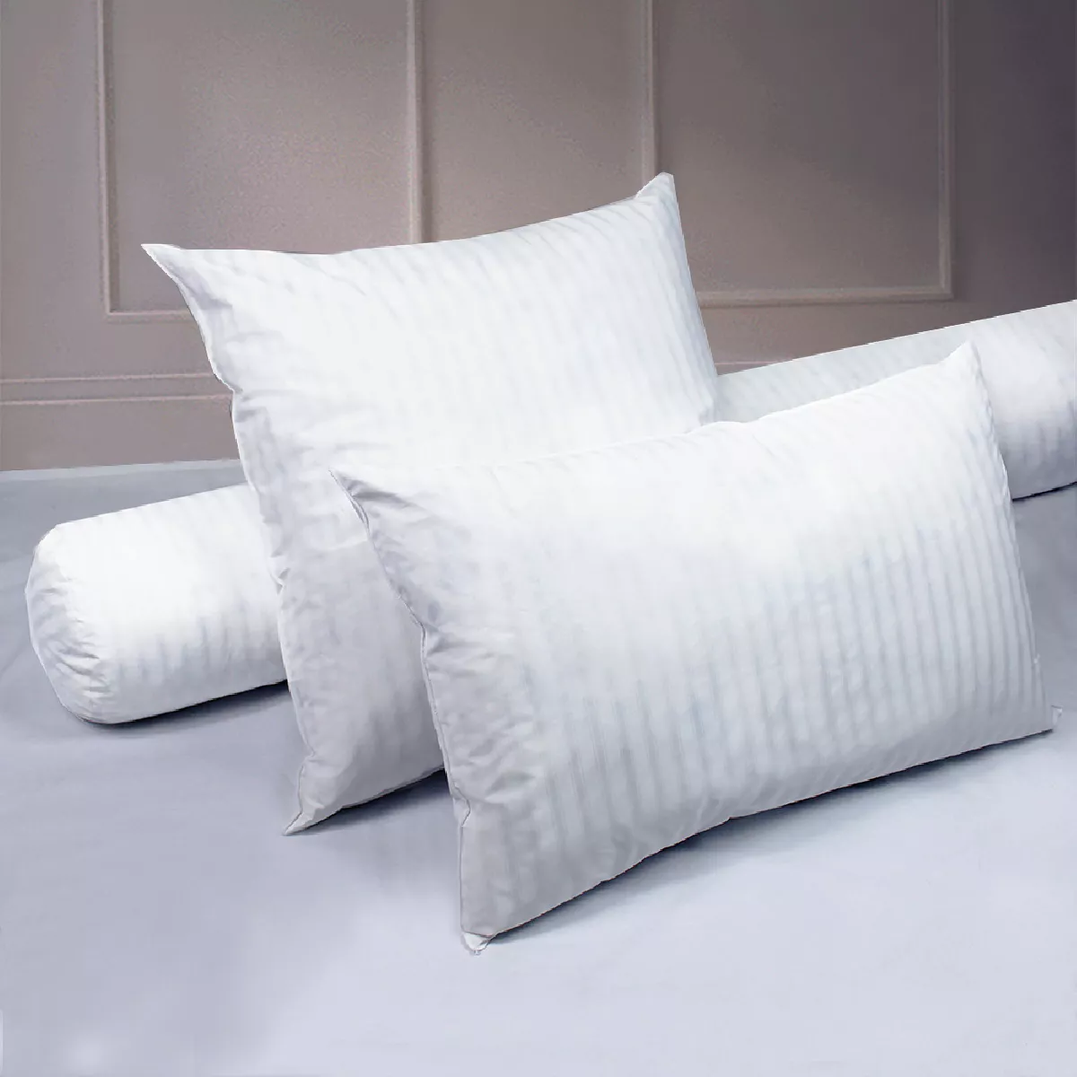 garnier thiebaut Oreiller fibres naturelles coloris blanc confort ferme Vallon confort ferme