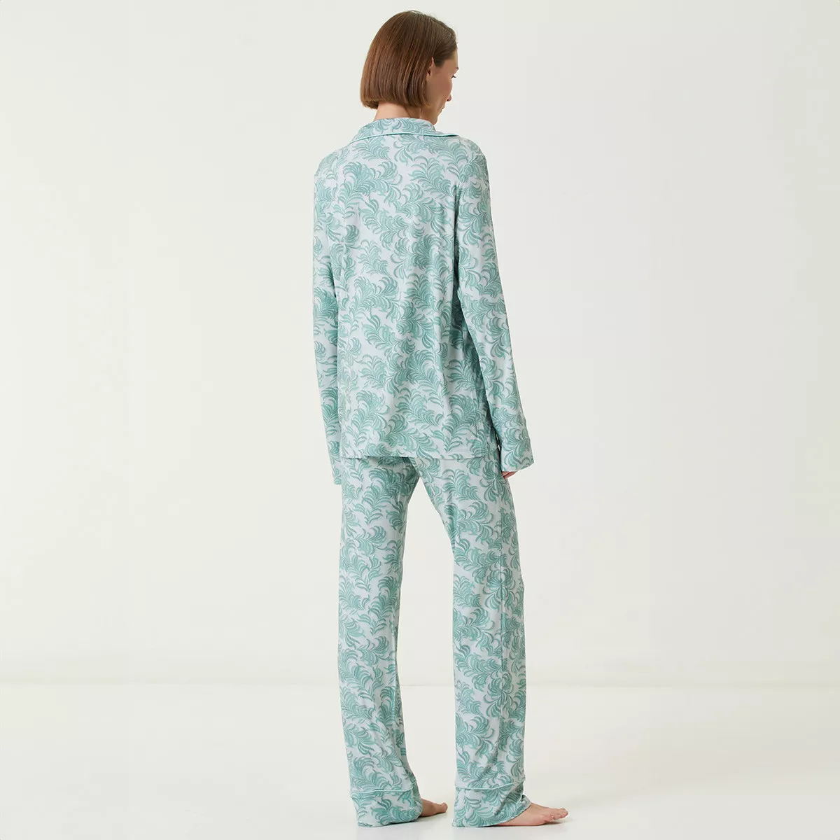 Garnier Thiebaut Pantalon Jersey De Viscose & élasthanne Coloris Bleu Turquoise Donatella Turquoise