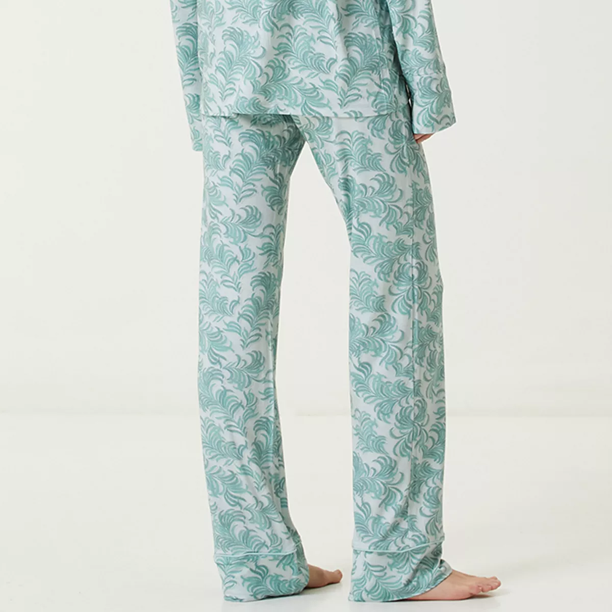 garnier thiebaut Pantalon jersey de viscose & élasthanne coloris bleu turquoise Donatella turquoise