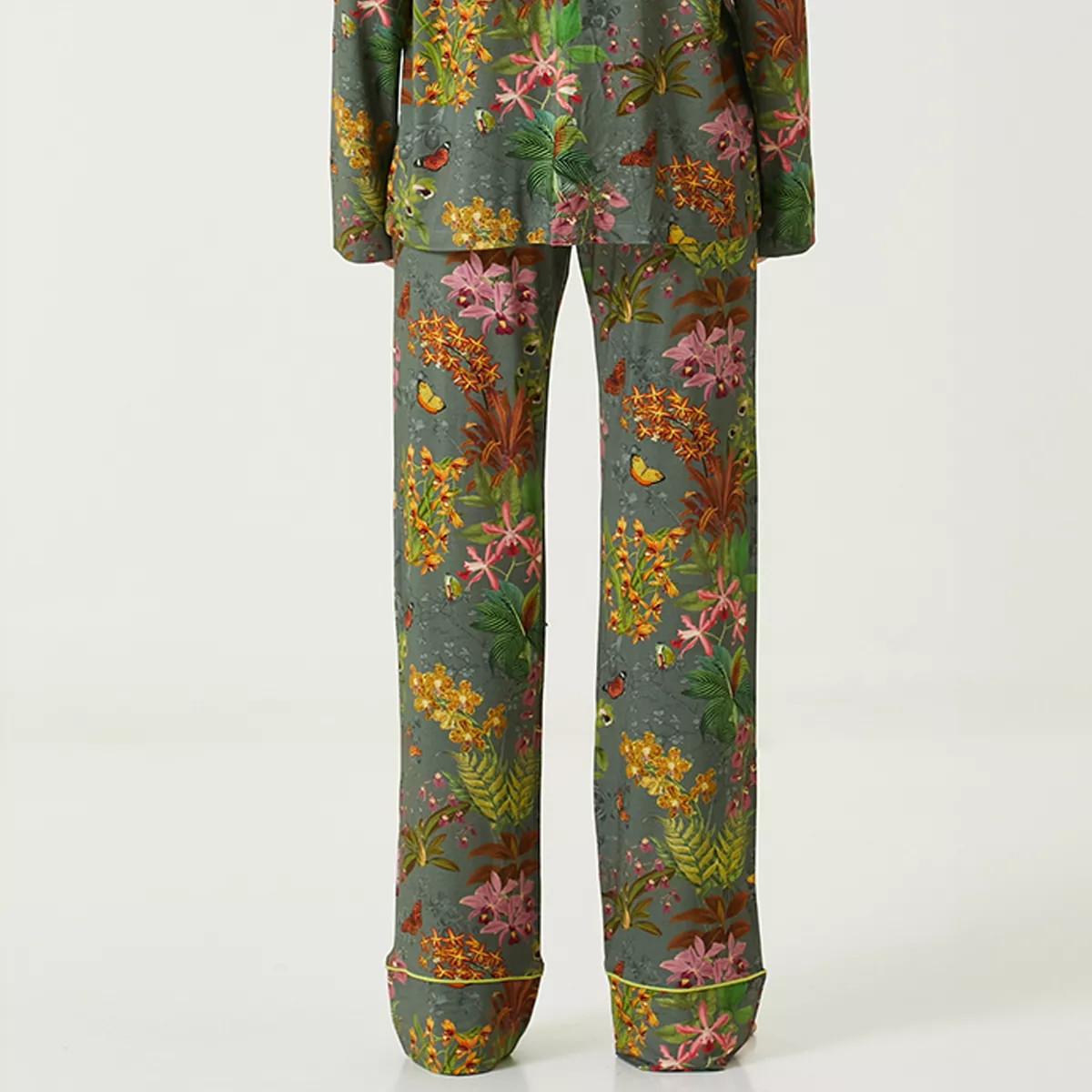 Garnier Thiebaut Pantalon Jersey De Viscose & élasthanne Coloris Gris Gris Nuit D Orchidees Gris