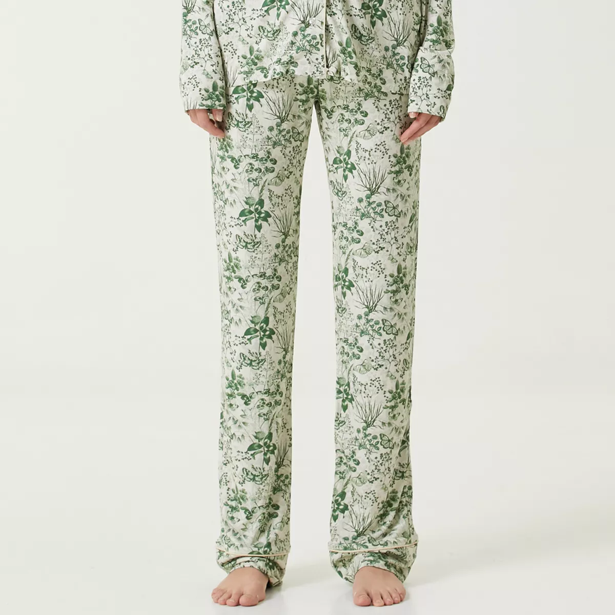 garnier thiebaut Pantalon jersey de viscose & élasthanne coloris vert vert Trefles vert