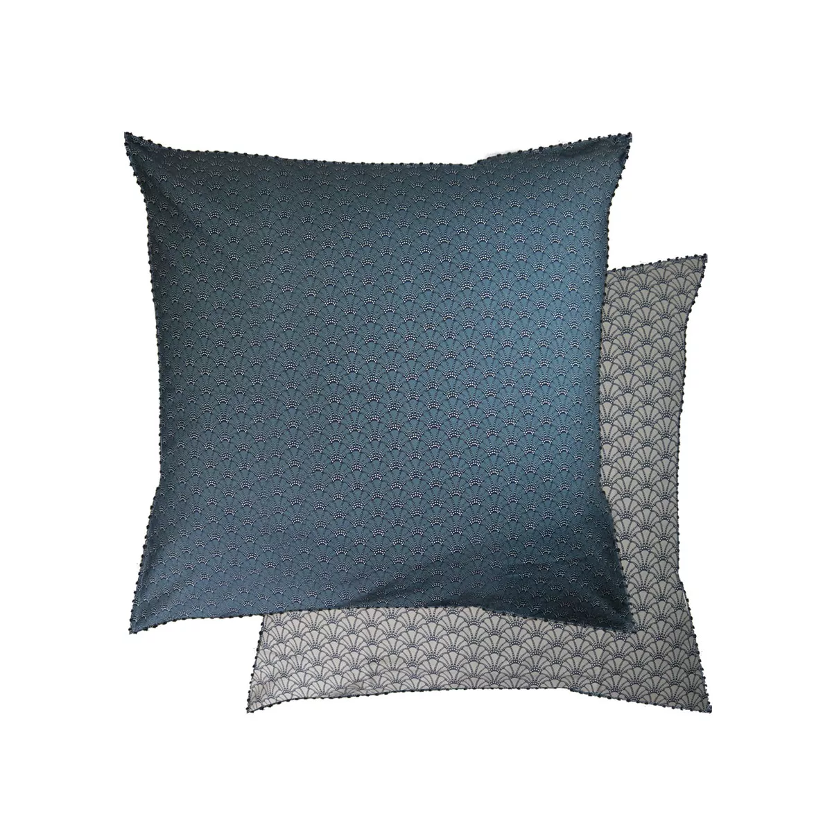 Garnier Thiebaut Parure De Lit Percale De Coton 80 Fils/cm² Bleu Givre Modèle Osaka Givre