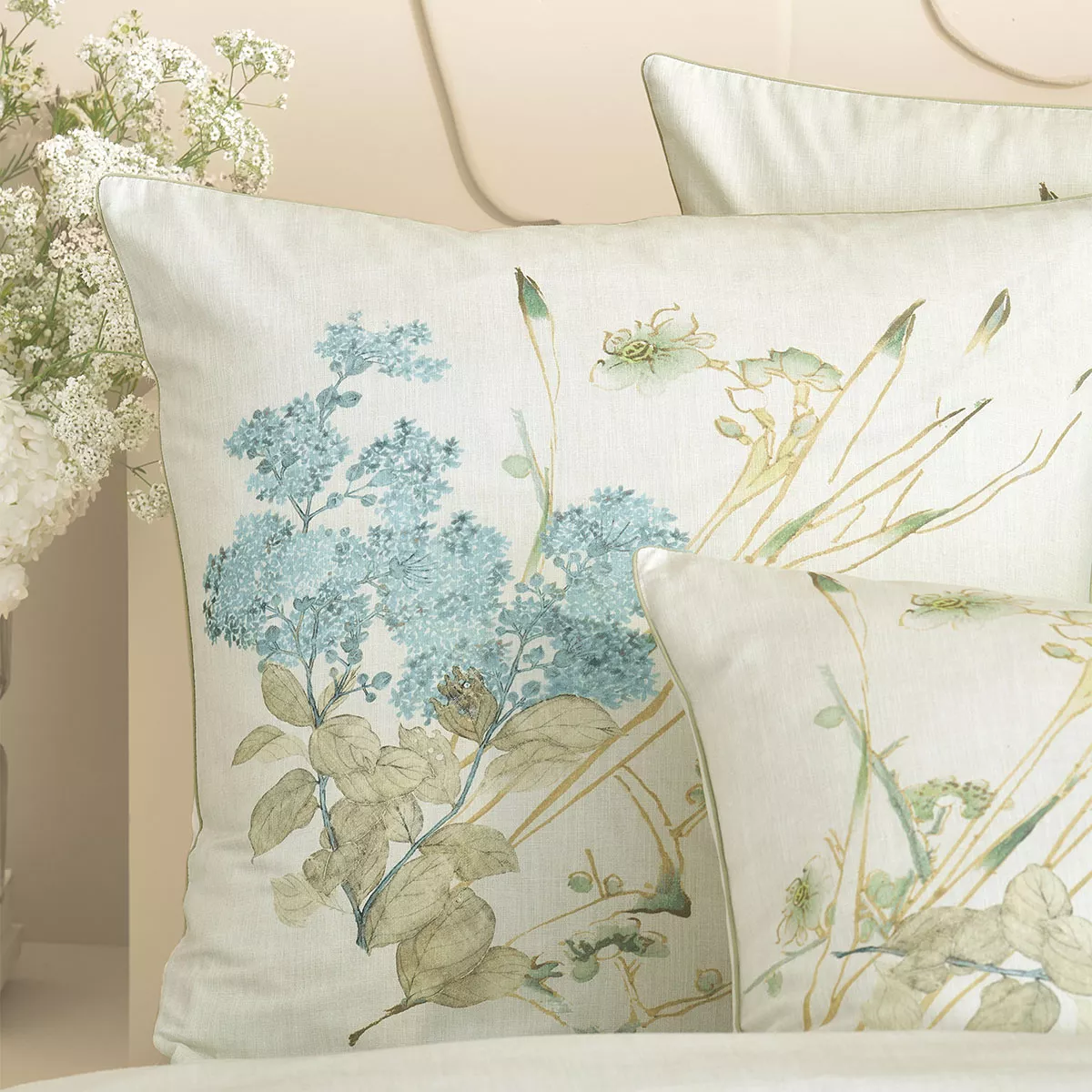 garnier Thiebaut Parure De Lit Pur Coton Beige Parchemin Modèle Caprices Parchemin