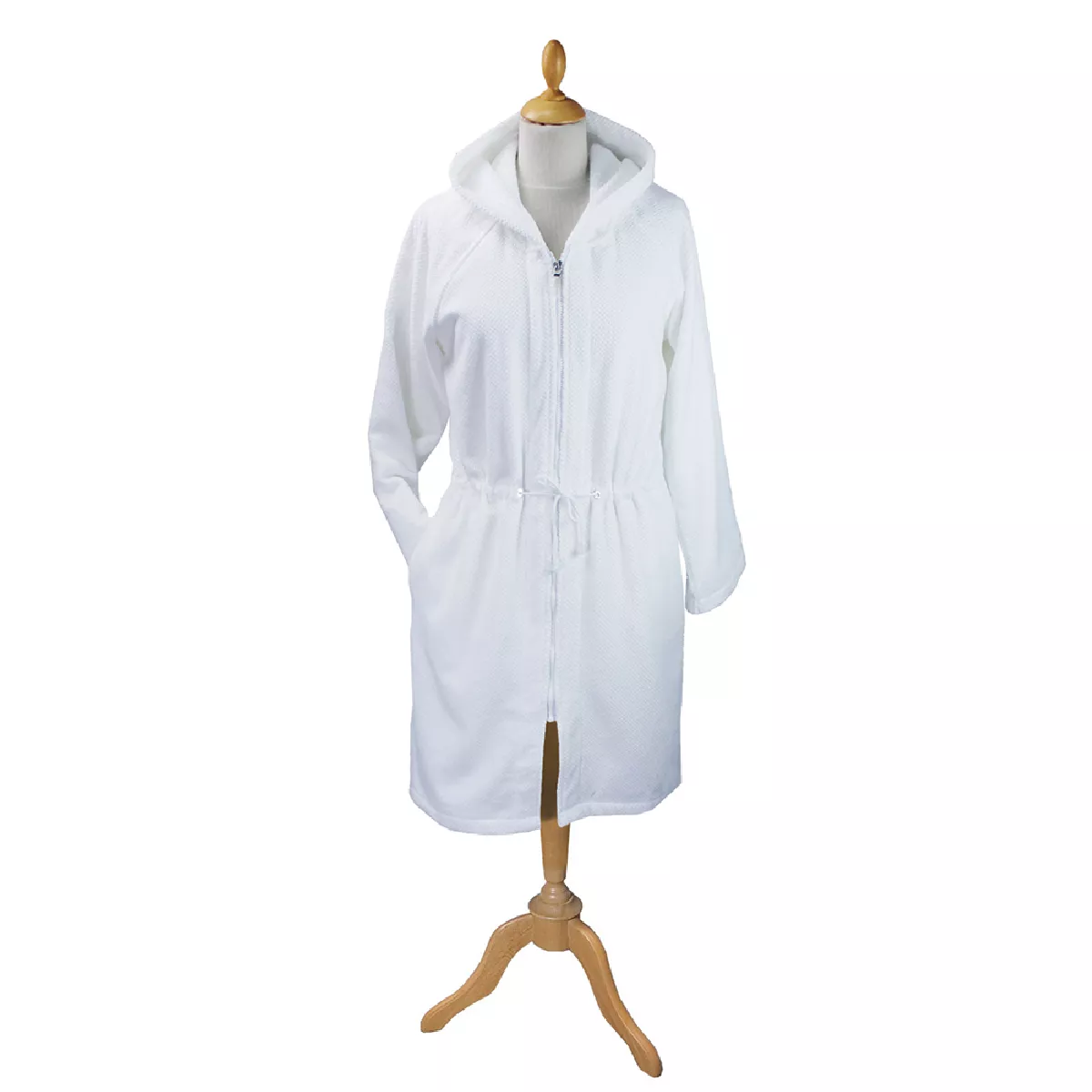 Garnier Thiebaut Peignoir Femme Pur Coton 380 G/m² Coloris Blanc Blanc Kate Blanc