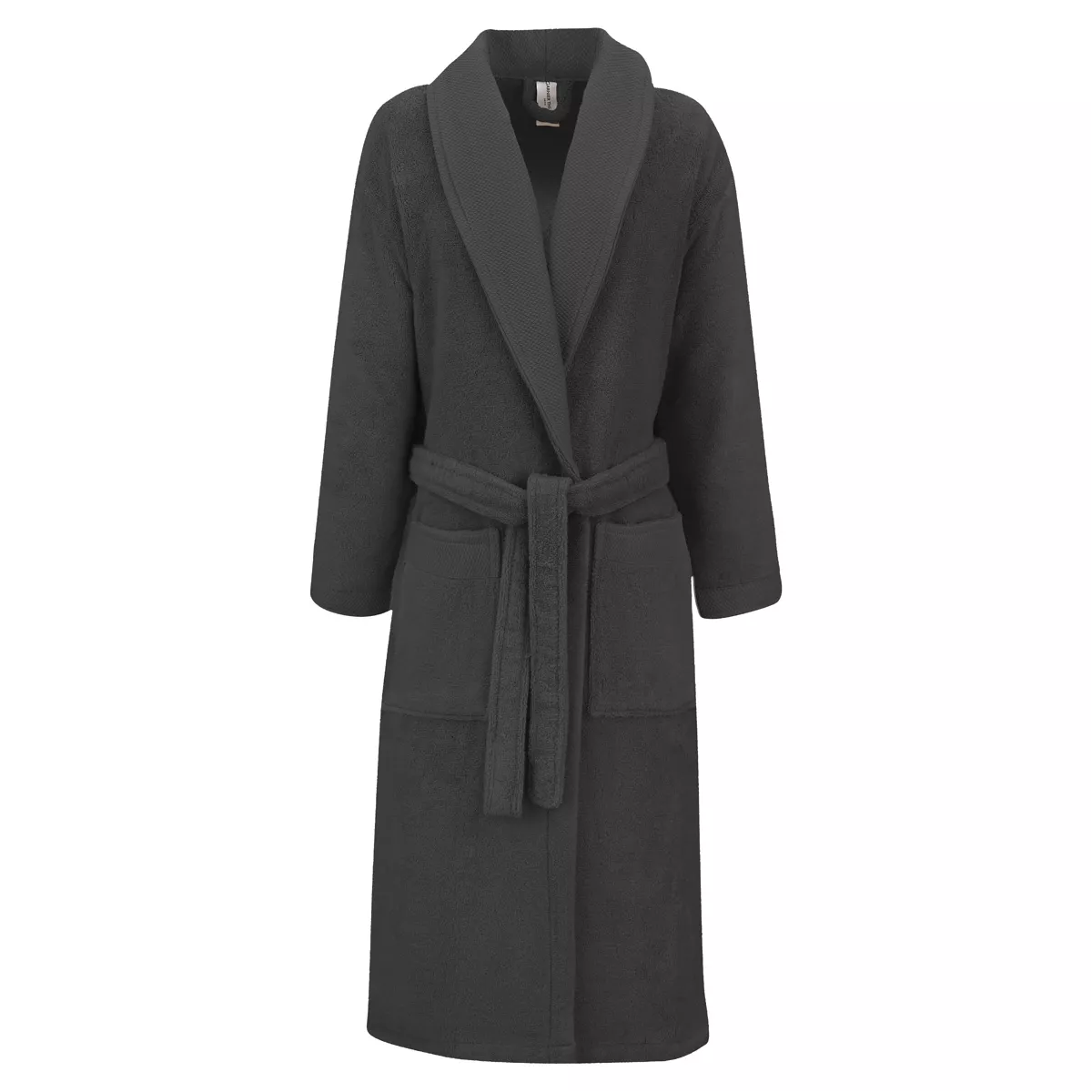 Garnier Thiebaut Peignoir Pur Coton 420 G/m² Coloris Anthracite Anthracite Elea Anthracite