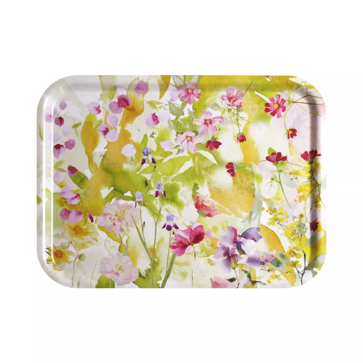 Garnier Thiebaut Plateau Bois Coloris Multicolore Printemps Souffle Fleuri Printemps