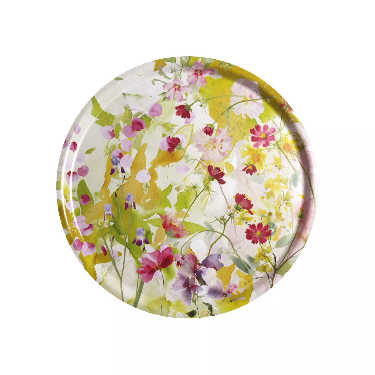 Garnier Thiebaut Plateau Bois Coloris Multicolore Printemps Souffle Fleuri Printemps