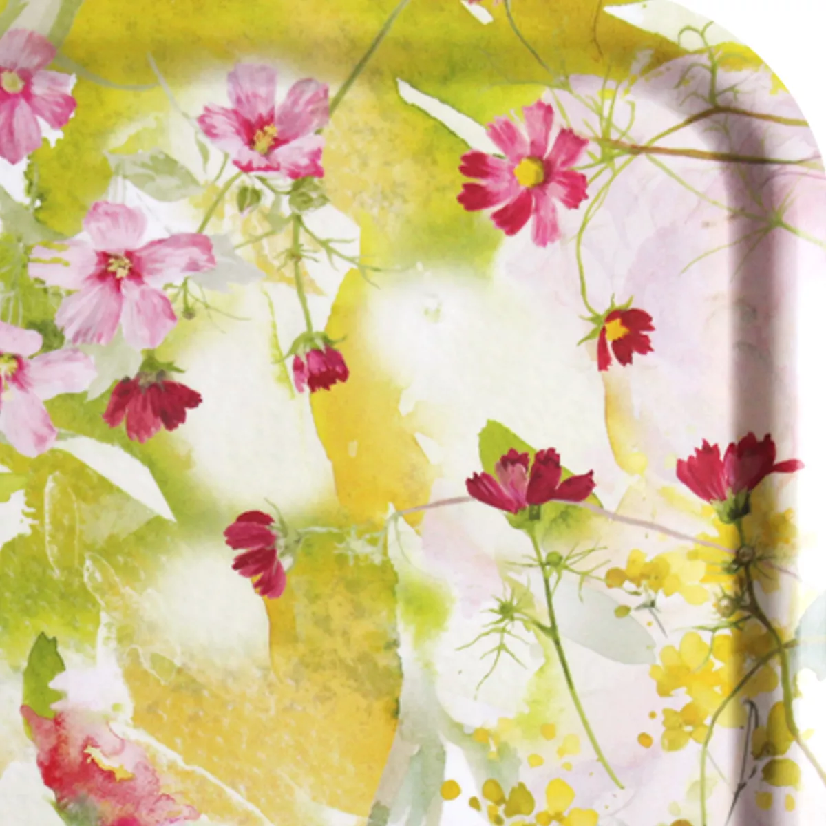 Garnier Thiebaut Plateau Bois Coloris Multicolore Printemps Souffle Fleuri Printemps