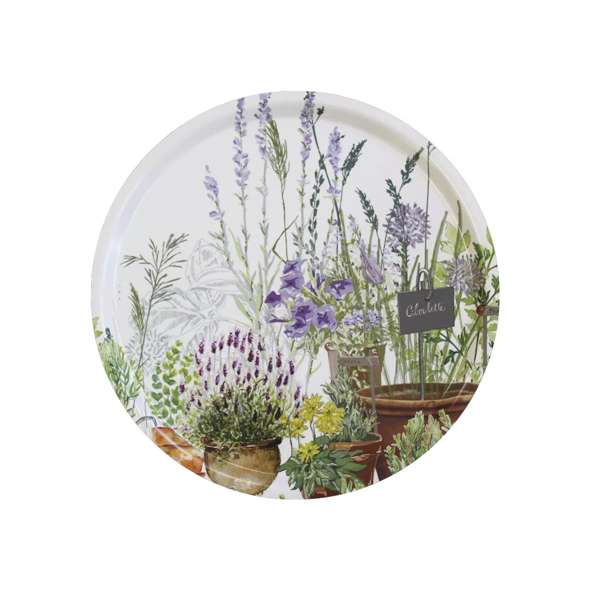 Garnier Thiebaut Plateau Bois Coloris Multicolore Provence Jardin Aromatique Provence