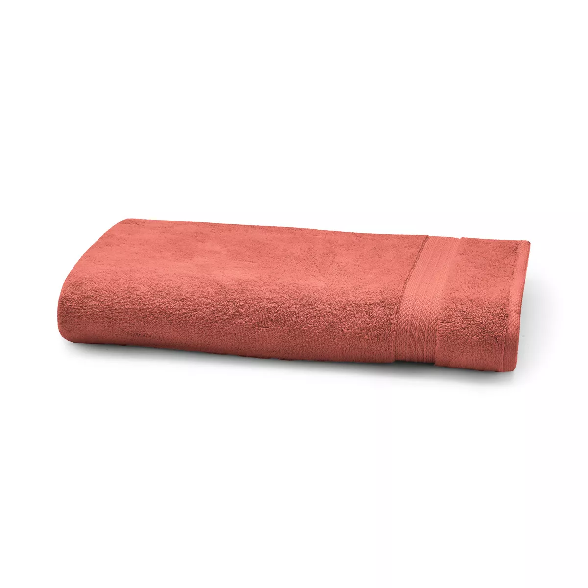 garnier thiebaut Serviette eponge pur coton 550 g/m² coloris rose corail Elea corail