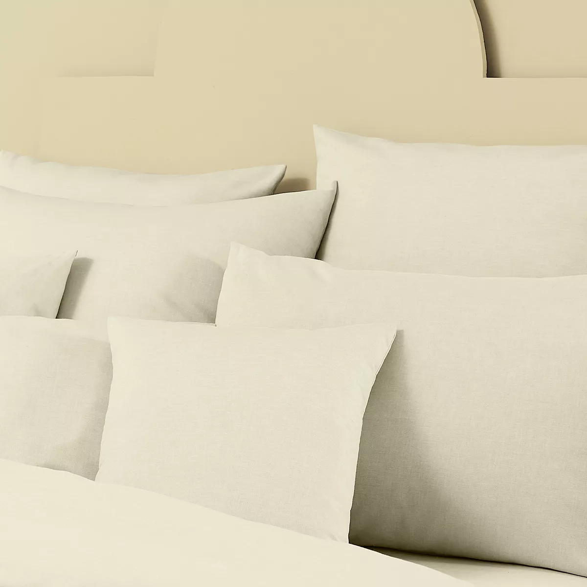 garnier thiebaut Taie d'oreiller métis lin & coton coloris beige chanvre Le metis francais chanvre