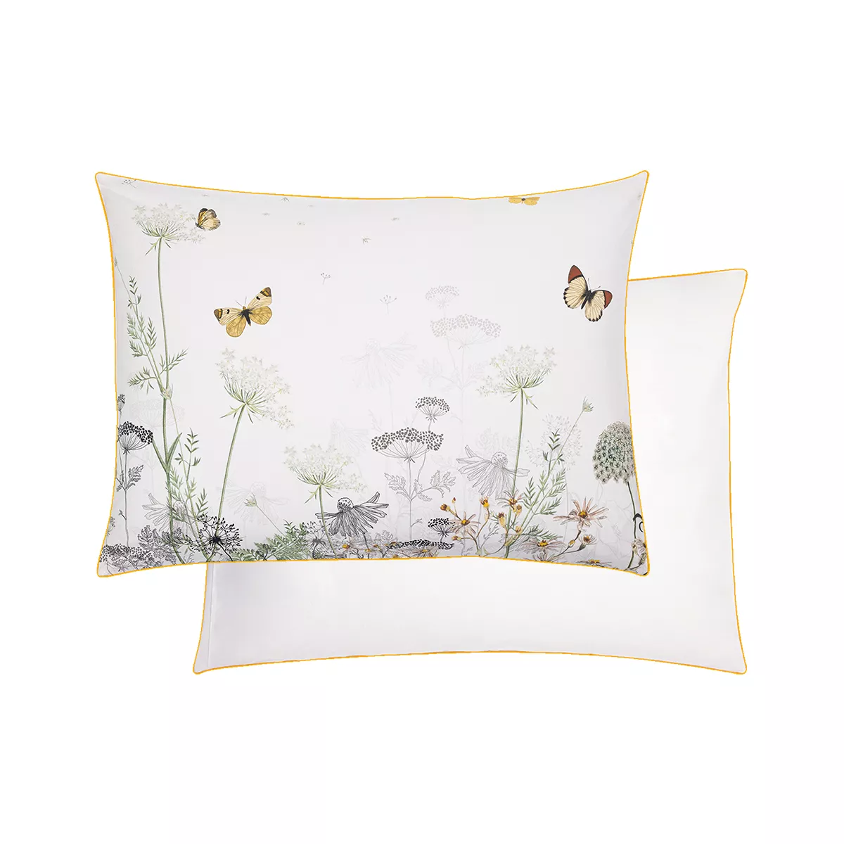 Garnier Thiebaut Taie D'oreiller Percale De Coton 80 Fils/cm² Coloris Ecru Naturel Escapades Magiques Naturel