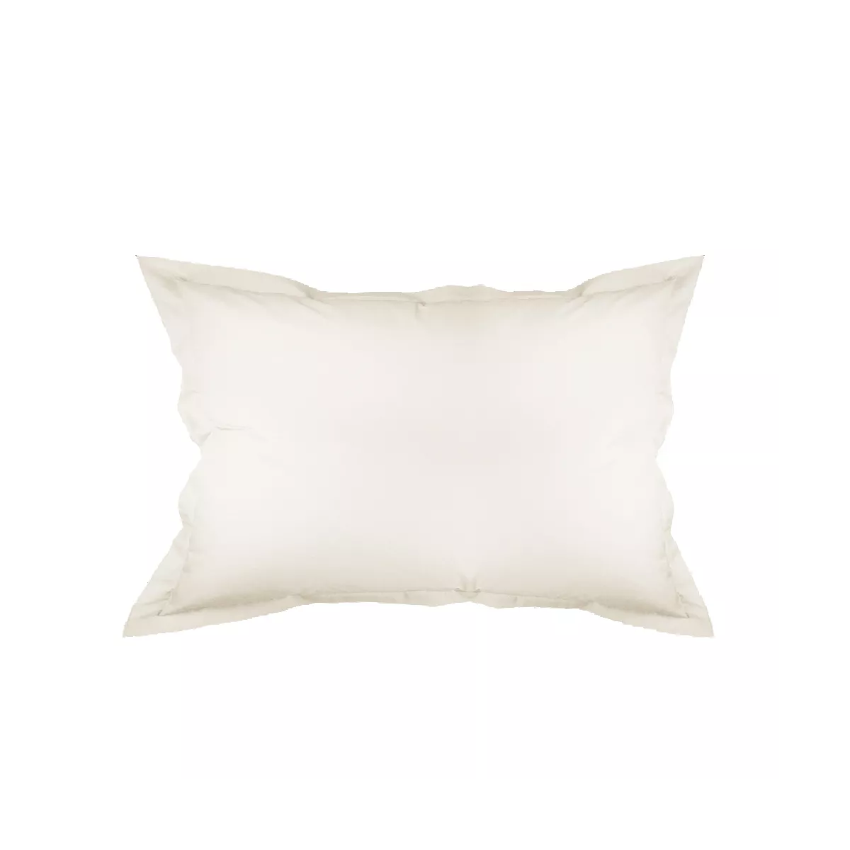 Garnier Thiebaut Taie D'oreiller Percale De Coton 90 Fils/cm² Coloris Beige Ecru Olana Ecru