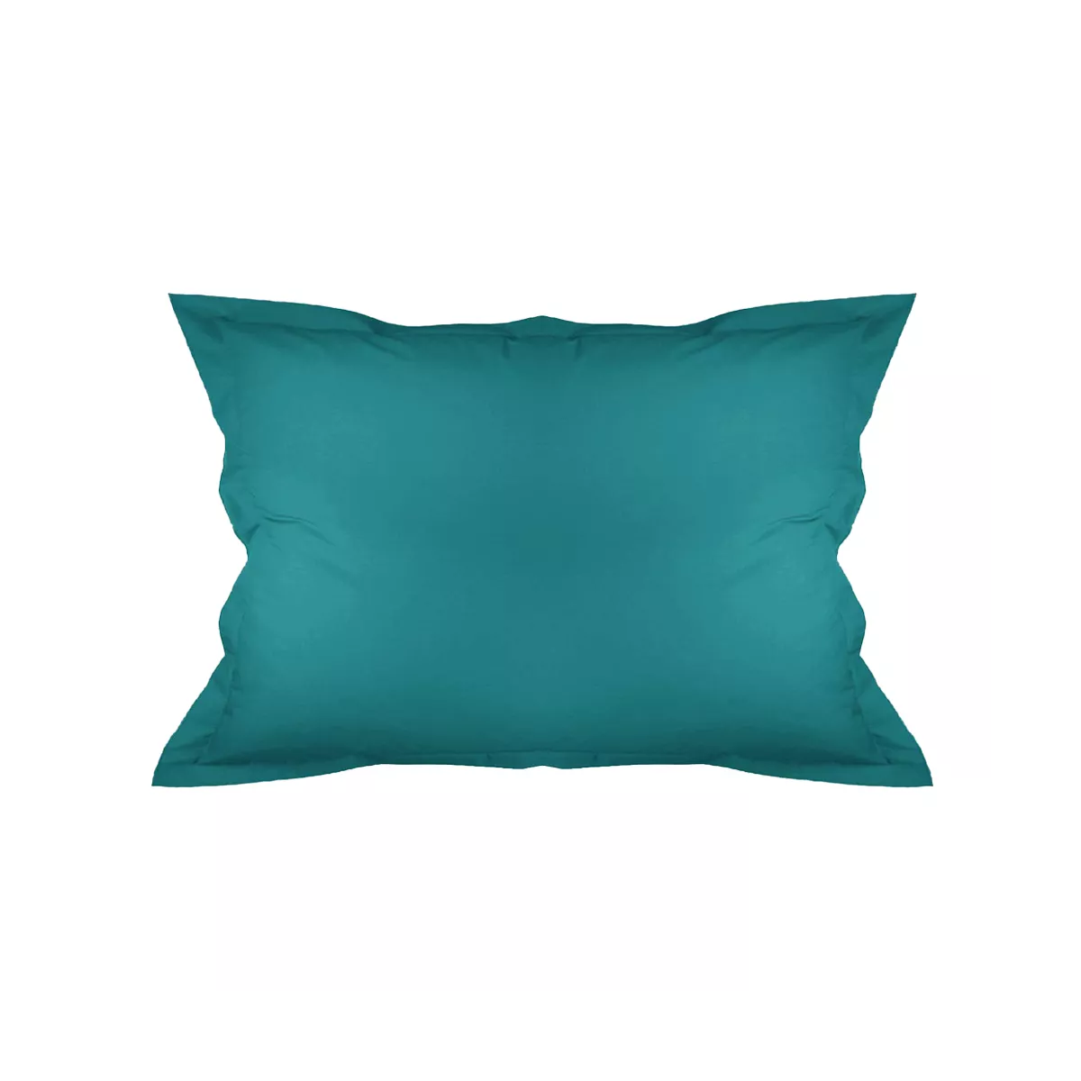 Garnier Thiebaut Taie D'oreiller Percale De Coton 90 Fils/cm² Coloris Vert Emeraude Olana Emeraude