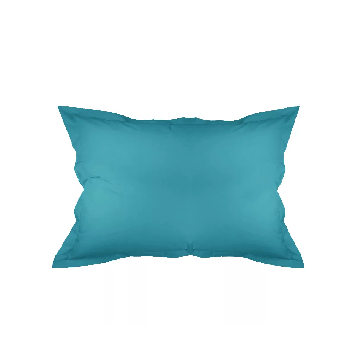Garnier Thiebaut Taie D'oreiller Percale De Coton 90 Fils/cm² Coloris Bleu Petrole Olana Petrole