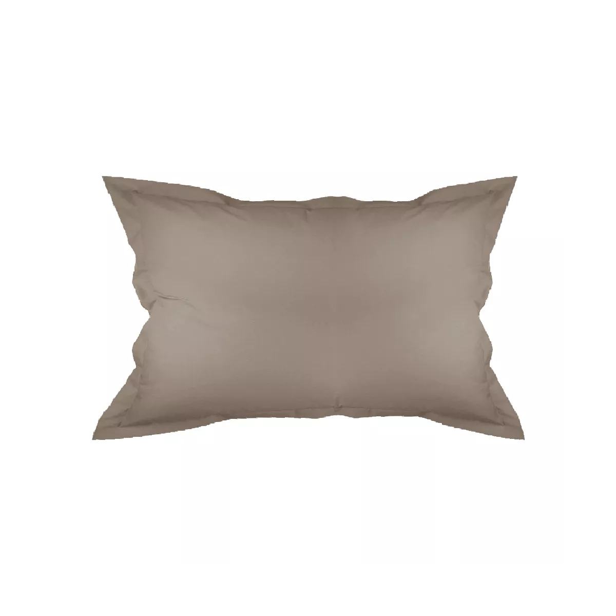 Garnier Thiebaut Taie D'oreiller Percale De Coton 90 Fils/cm² Coloris Brun Pin Olana Pin