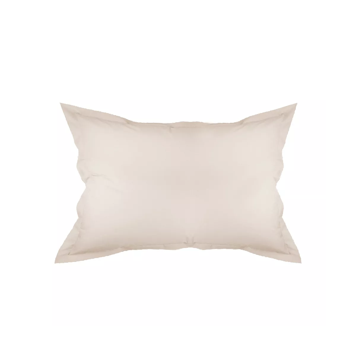 Garnier Thiebaut Taie D'oreiller Percale De Coton 90 Fils/cm² Coloris Beige Lin Olana Lin