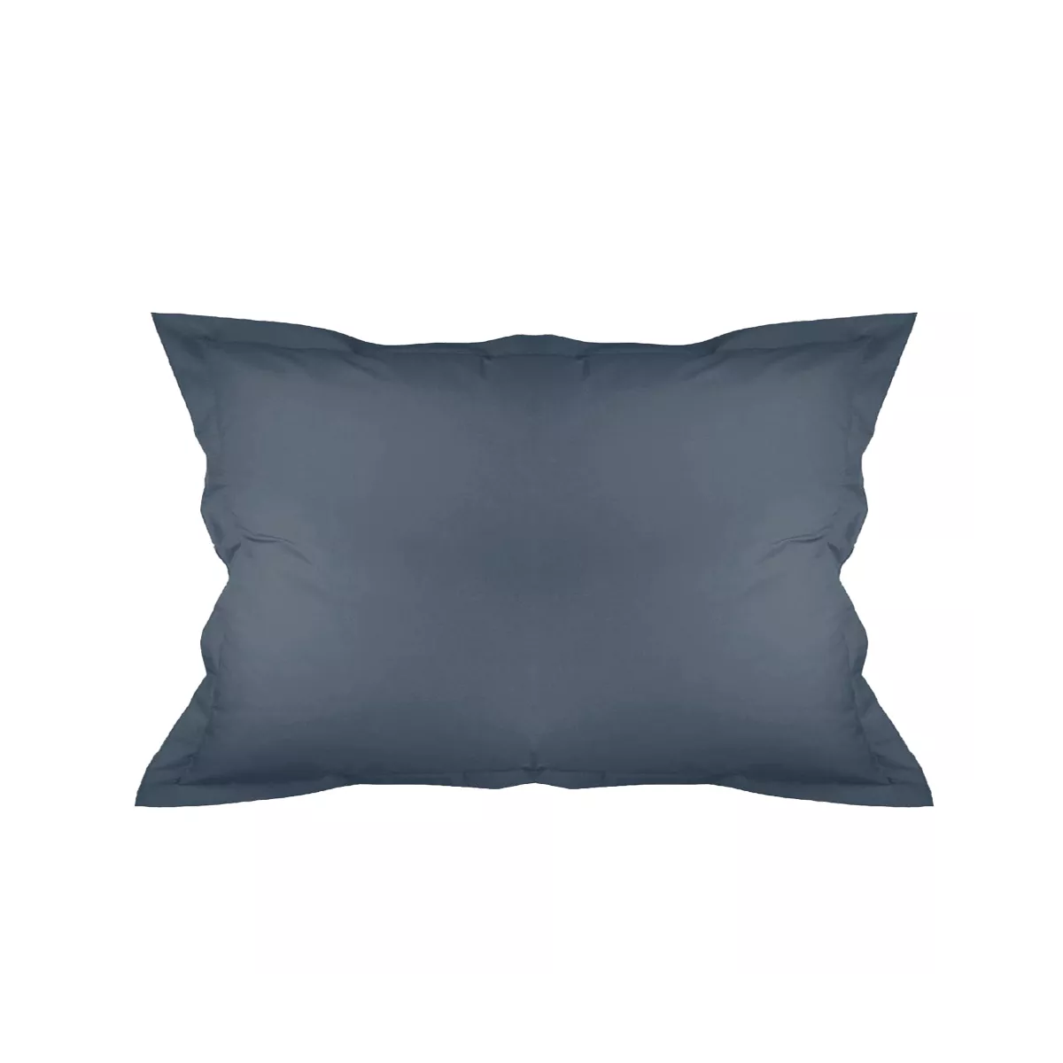 Garnier Thiebaut Taie D'oreiller Percale De Coton 90 Fils/cm² Coloris Bleu Bleu Olana Bleu