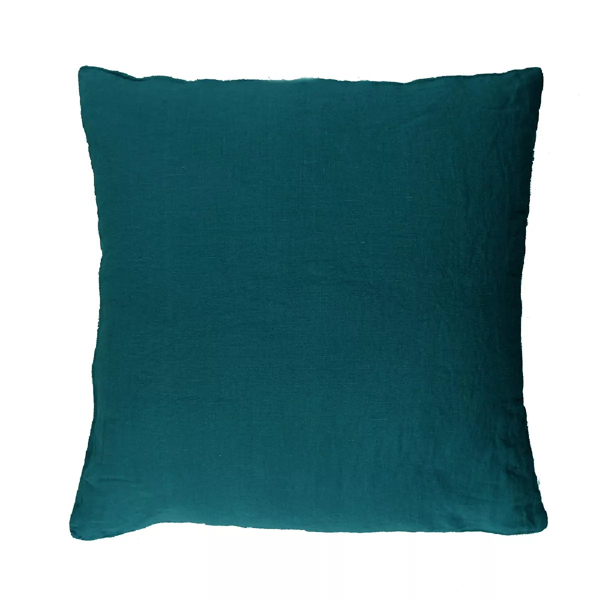 Garnier Thiebaut Taie D'oreiller Pur Lin Coloris Bleu Petrole Syracuse Petrole
