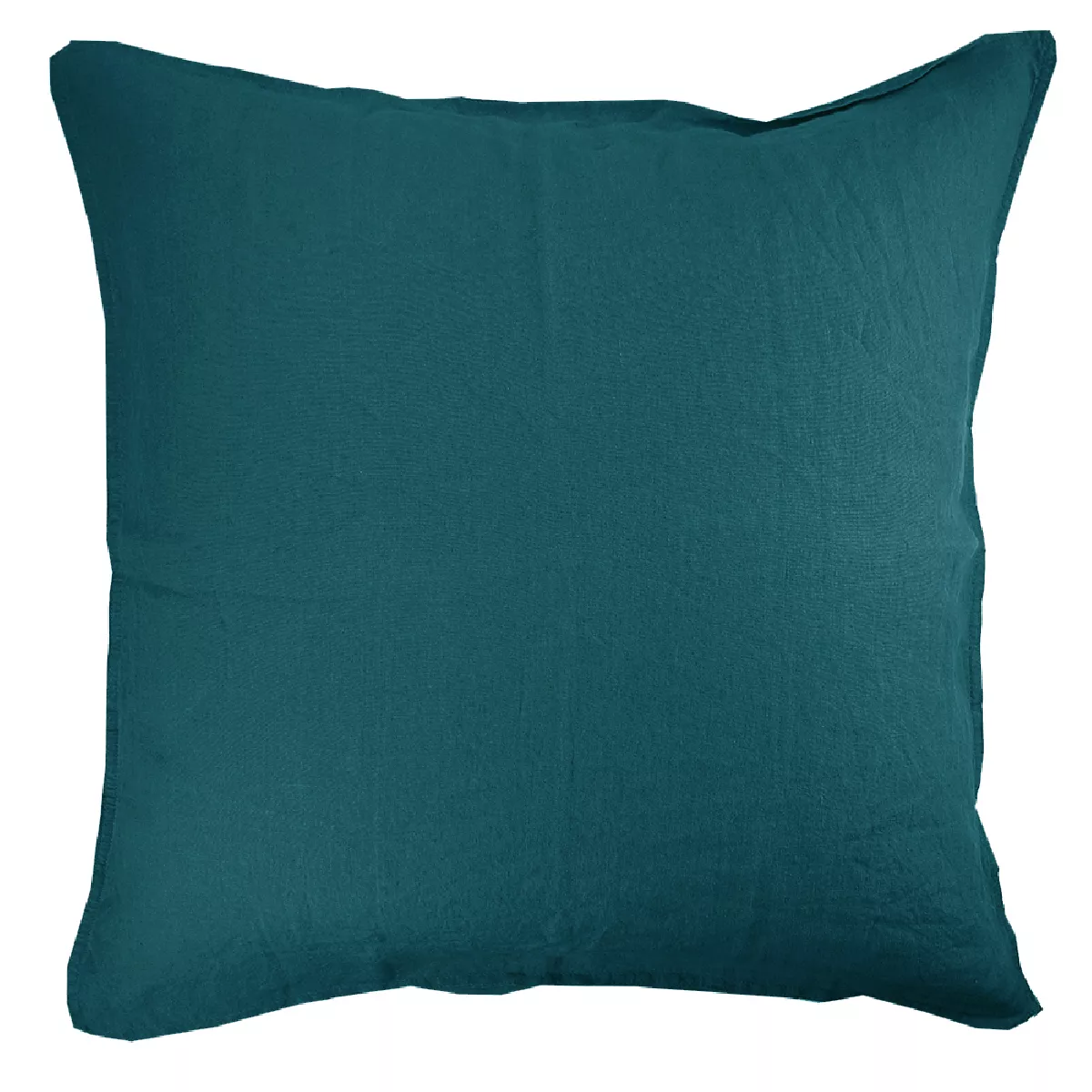 garnier thiebaut Taie d'oreiller pur lin coloris bleu petrole Syracuse petrole