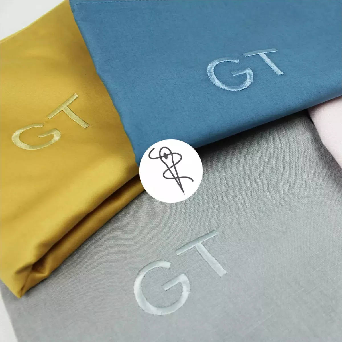 Garnier Thiebaut Taie D'oreiller Satin De Coton 120 Fils/cm² Coloris Bleu Lagon Ava Uni Lagon